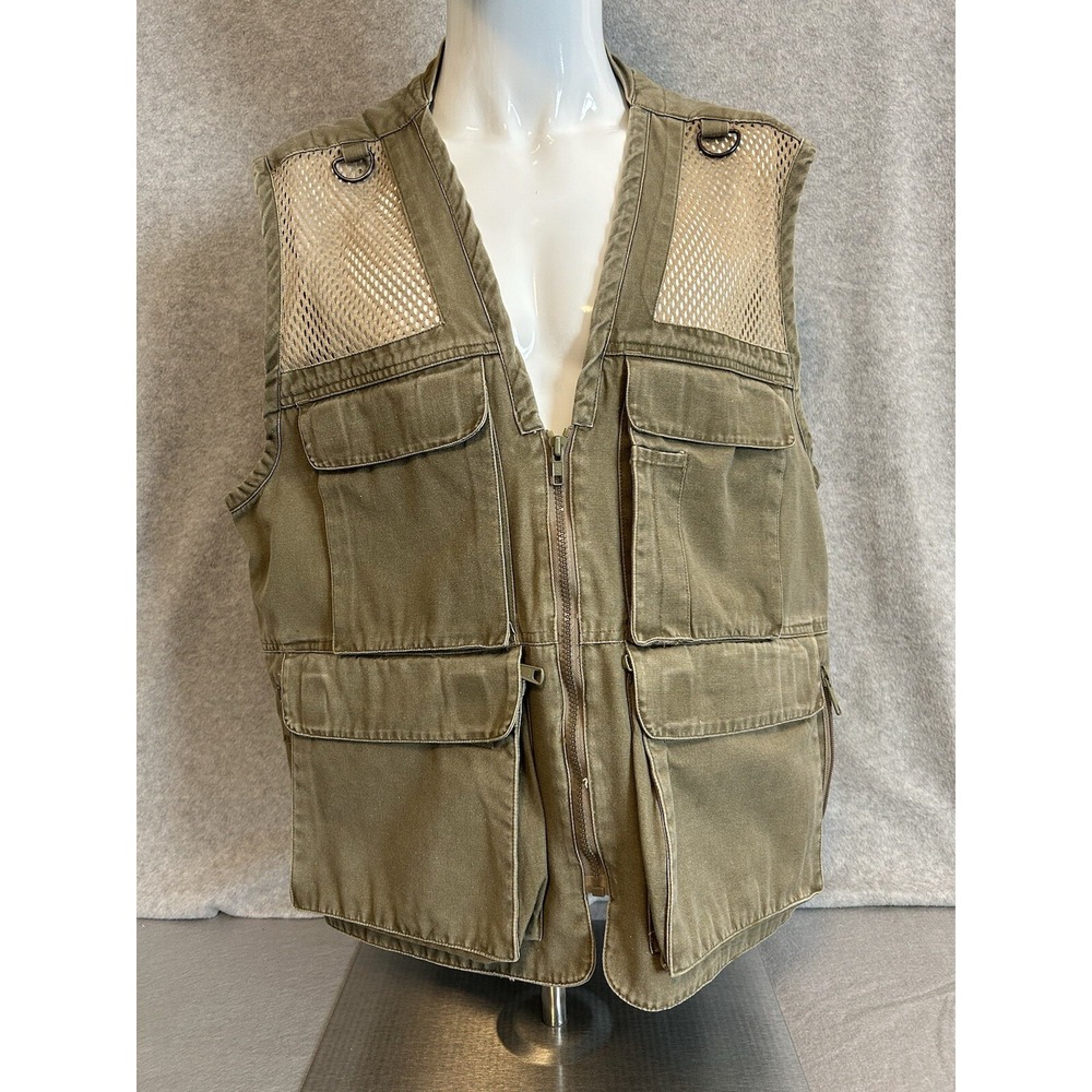 Early Winters Photography Safari Bird Watching Vest Mens Sz XL Pockets!! VTG